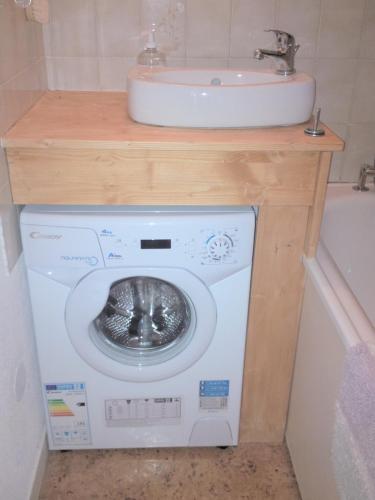 Small washing machine in apartment